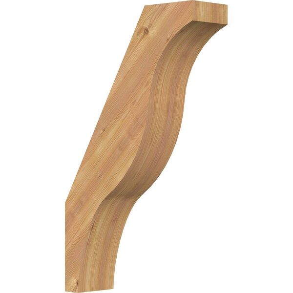 Ekena Millwork 5 1/2"W x 18"D x 30"H Funston Smooth Knee Brace, Western Red Cedar BRC06X18X30FST00SWR - main